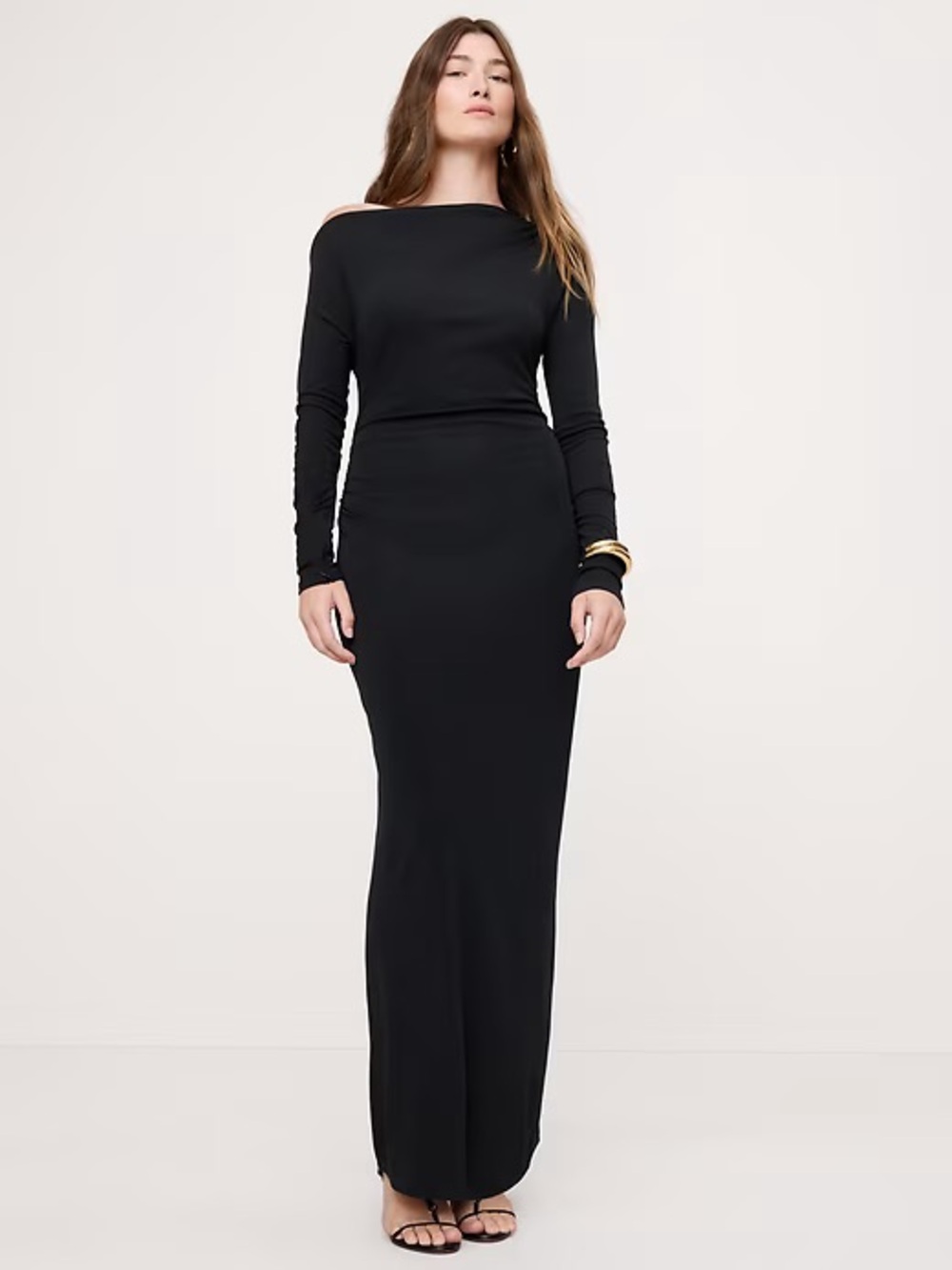 Banana Republic Matte Jersey Open Back Maxi Dress 861265